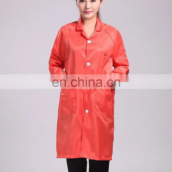 China Hot Sale Antistatic Polyester Grid Coverall Clean Room Coverall photo-5