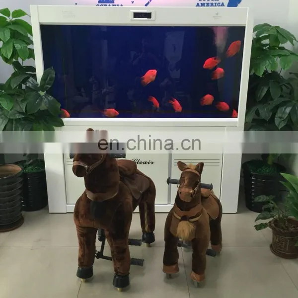 HI CE Adult Size Mechanical Ride on Horse for Kids,walking Ride on Animal With Plush Soft photo-2