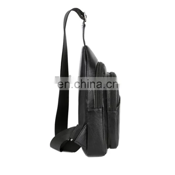 PU Front Shoulder Bag Wear-resistant Anti-theft Riding Mountaineering Bag for Male photo-3