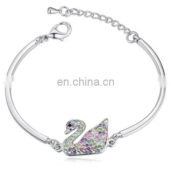 Austrian Crystal Bracelet Ballet Swan Silver Bracelet photo-3
