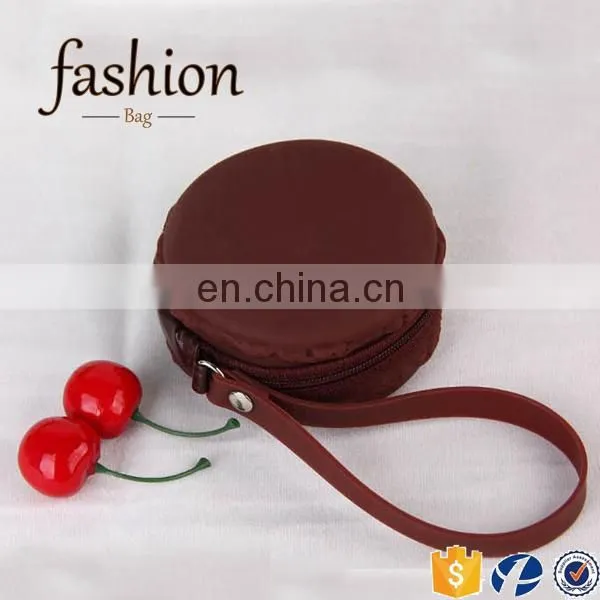 CR Passed European Test Small Elegant Earphone Bag Lovely Green Round Shape Zipper Coin Purse photo-4