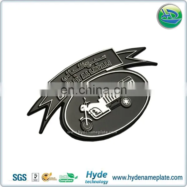 New Custom Made Decorative ABS Chrome Motorcycle Emblems photo-4