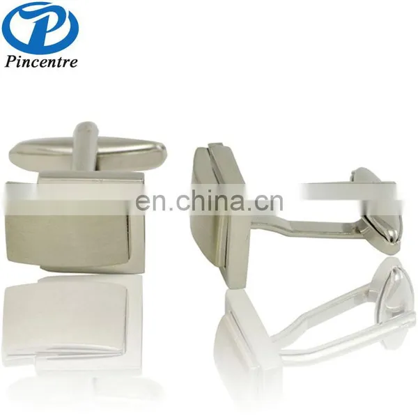 China Cheap Silver Plated Custom Stainless Steel Blank Cufflinks photo-5