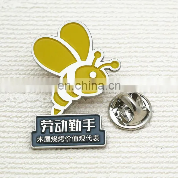 Cute Bee Custom Lapel Pin With Enamel Logo, Metal Enamel Pin photo-5