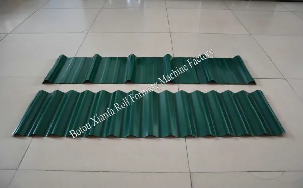 Roof Tiles Colored Steel Double Sheet Roll Forming Machine photo-5