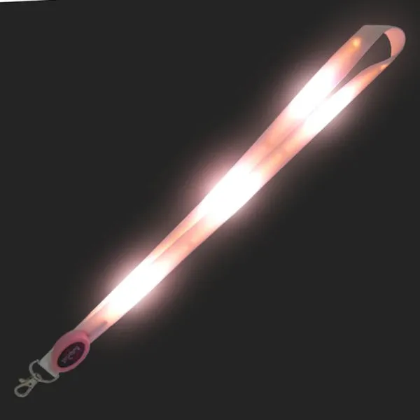 Nylon LED Light up Flashing Lanyard Neck Straps Luminous Glow in the Dark photo-4
