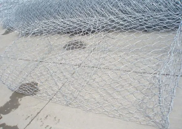 Double Twisted Hexagonal Galfan Coated Gabion Basket for Soil Erosion Protection