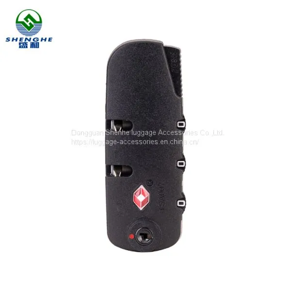 Luggage Spare Part Suitcase Plastic Zipper Lock Parts for Luggage Lock