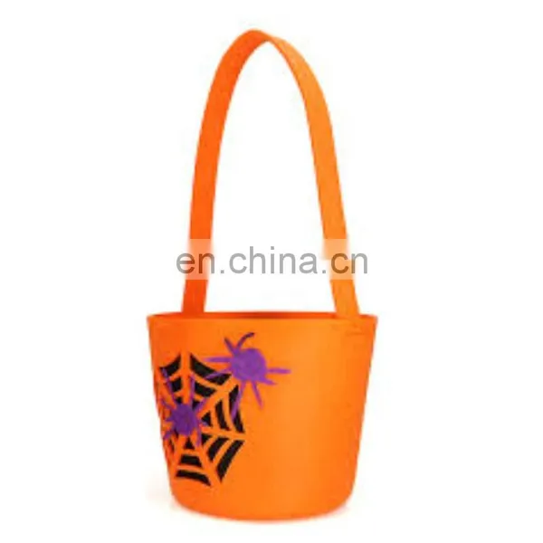 Custom Felt Halloween Handhold Cand Treat Loot Bag photo-6