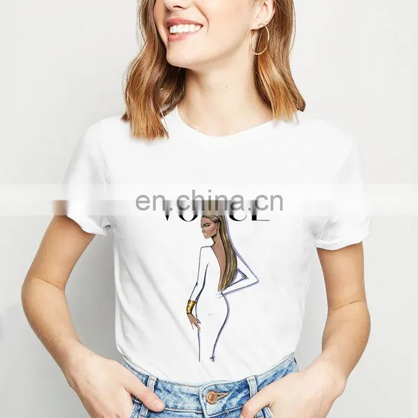 Short-sleeved Summer T-shirt Fashion New Female T-shirt Printing for Ladies photo-2