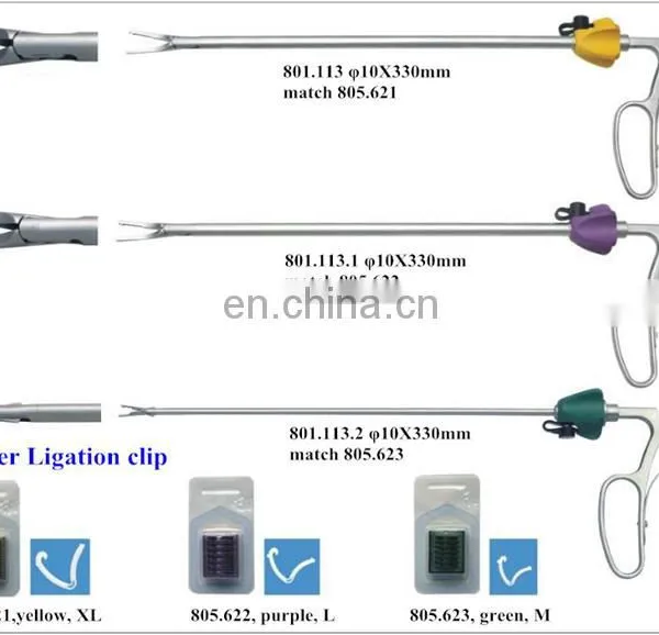 Geyi Autoclavable Hemolok Clip Applier With Clips for Laparoscopic Instruments photo-3