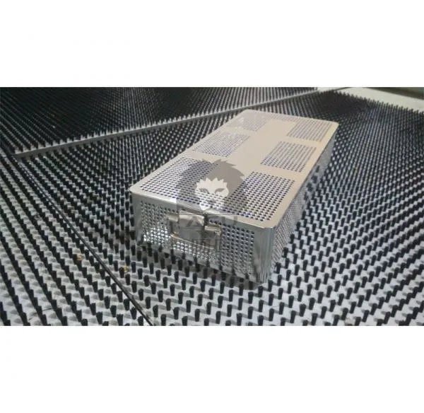Instrument Sterilization Perforated Basket With Lid and Silicone Mats photo-4