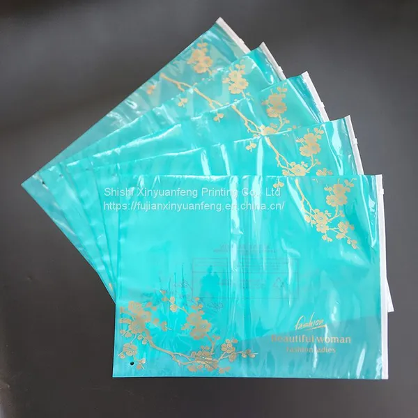 Custom Pe Cpe Plastic Packaging Bag With Zipper for Clothing Manufacturer