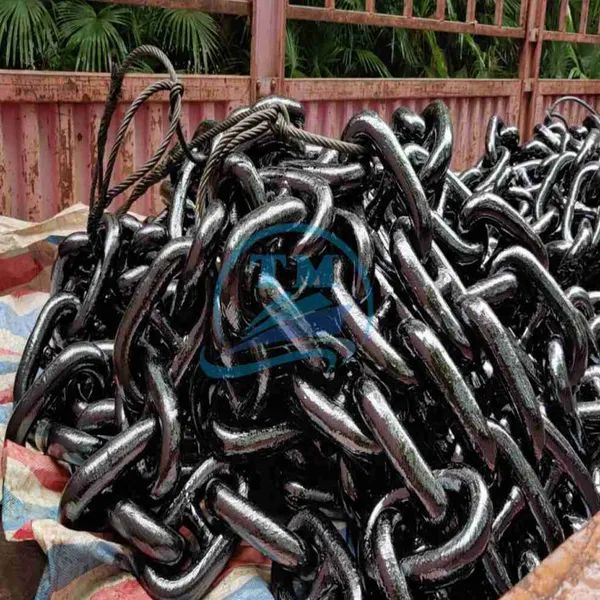 12.5mm-117mm Welded Black Grade U2/U3 Stud Link Anchor Chain photo-4