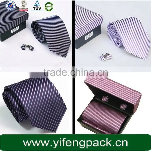 High Quality Elegant Paper Cufflink Box Color and Size Customized photo-4