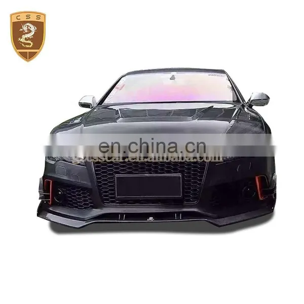Carbon Fiber Body Kit Facelift Front Diffuser For Au di RS6 RS7 photo-3