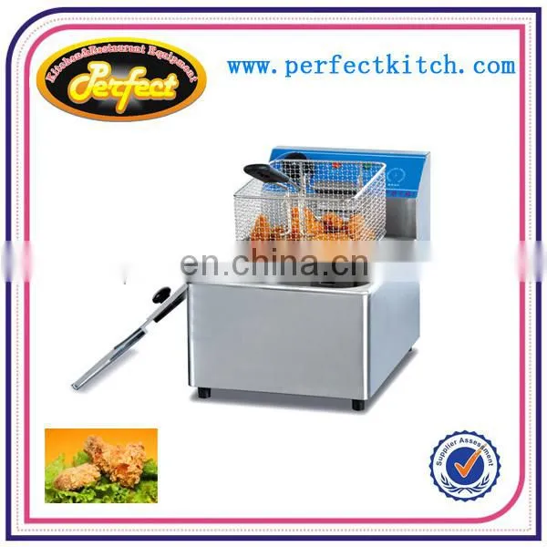 8L Stainless Steel Electric Fish Fryer / Double Tanks Chips Fryer photo-2