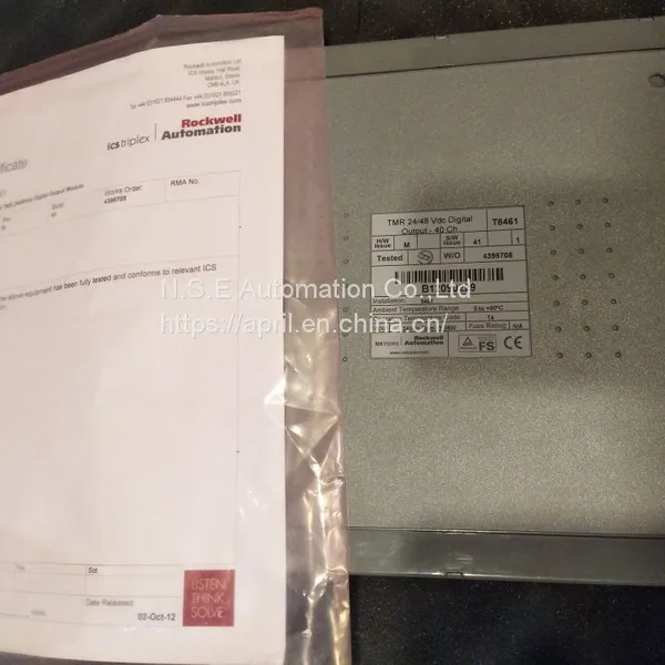 ICS Triplex T8461 TrustedTM TMR 24/48V постоянного тока цифровой выходной модуль