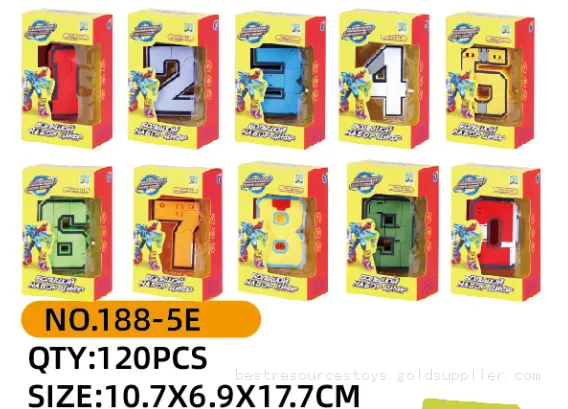 DIY Assemble Deformation Bigest Number Deformation Robot Toys