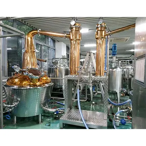 Rum Vodka Gin Distiller Alcohol Distillation Plant Equipment Copper Still