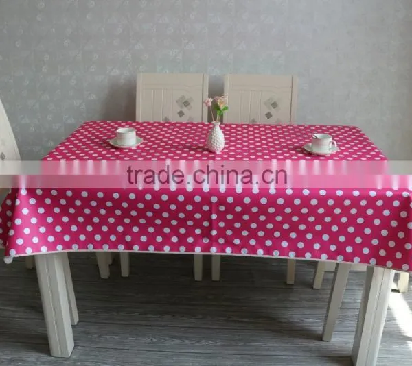 PVC/PEVA Lace Tablecloth With Flannel Backing, High Quality & Waterproof & Oil Proof