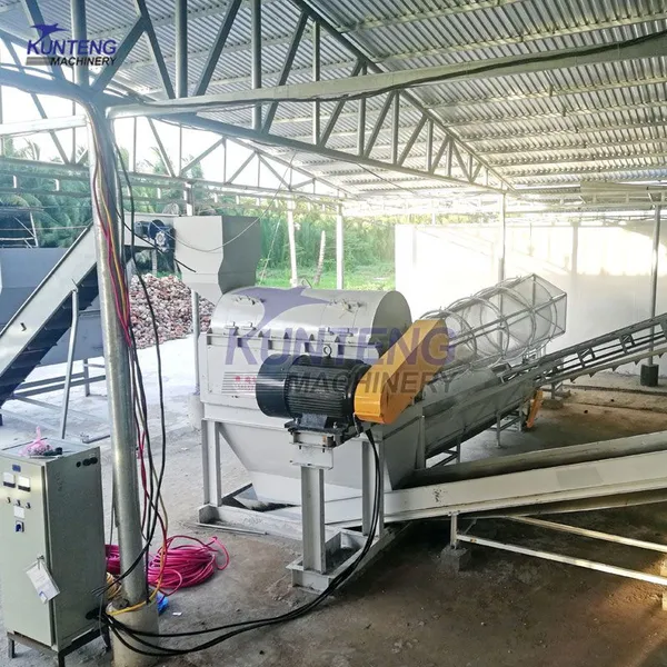 Coconut Palm Fiber Removal Machine Coconut Shell Defibering Process Line EPC photo-4
