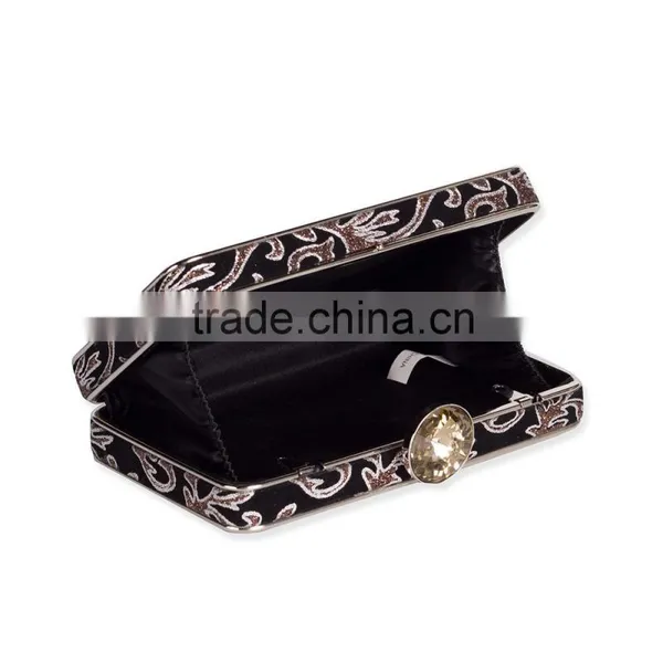 2016 the Most Popular National Style Wholesale Leather Hard Shell Clutch Bag for Party photo-3