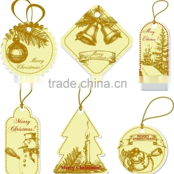 Kraft Paper Chirstmas Hang Tag/sticker for Decorating
