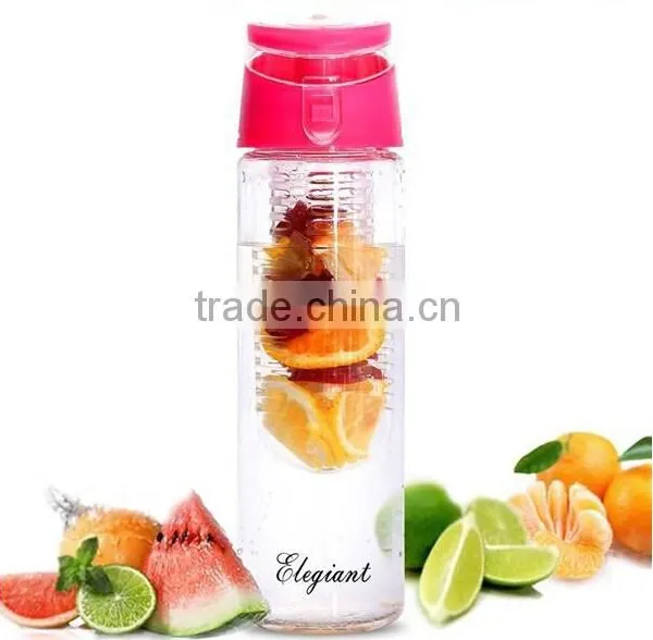 Bpa Free Food Grade Drinkware Type and FDA,LFGB Certification Tritan Fruit Infuser Water Bottle Joyshaker