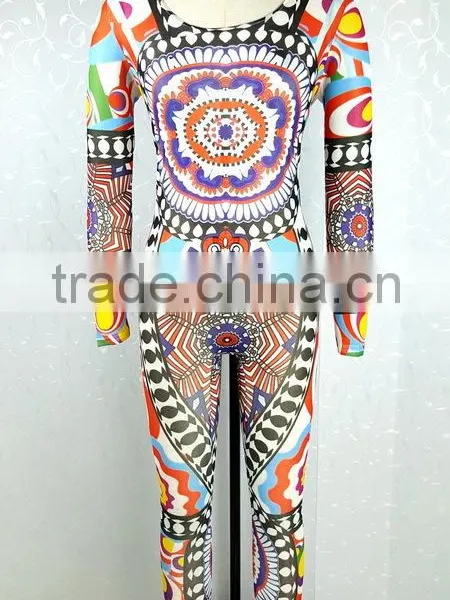 Summer 2016 Women Full Figured Printing Designs Jumpsuits and Rompers photo-4