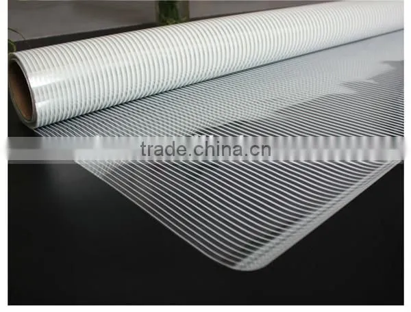 White Stripe Gradual Decorative Stained Glass Window Film photo-3