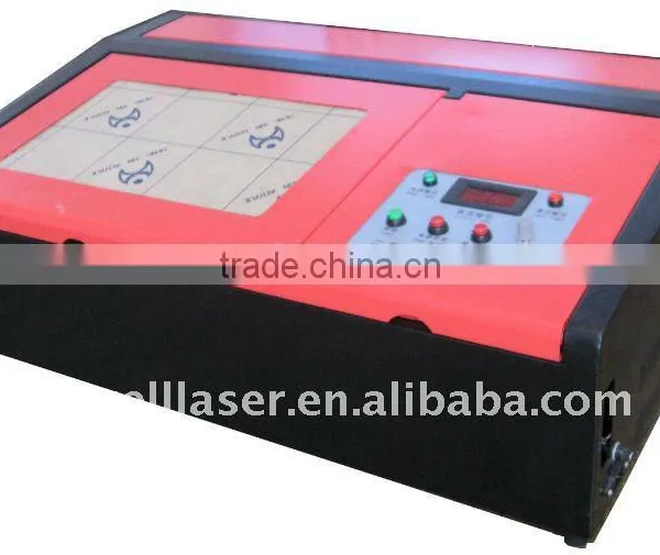 Dowell CO2 Stamp Laser Engraving Cutting Machine/Mini Portable Rubber Wood Stamp 40w Laser Engraver photo-3
