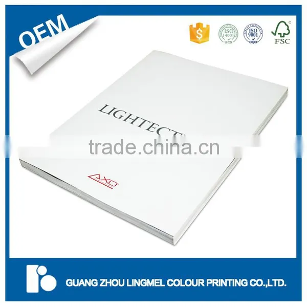 Custom Lighting Product Catalog Print With Silver Color and Debossing China