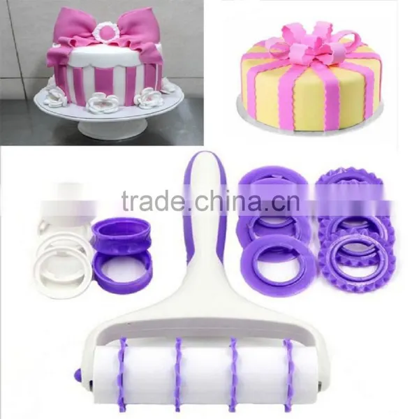 Cake Roller Set Rolled Fondant Decorative Border Tools Pastry Cutters Cake Decorating Tools Baking Tools photo-2