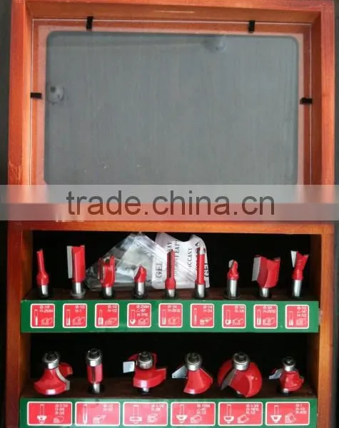 TC-015C 8mm Shank 15PCS Router Bit Set For Hand Router Machine In Wooden Display Box photo-2