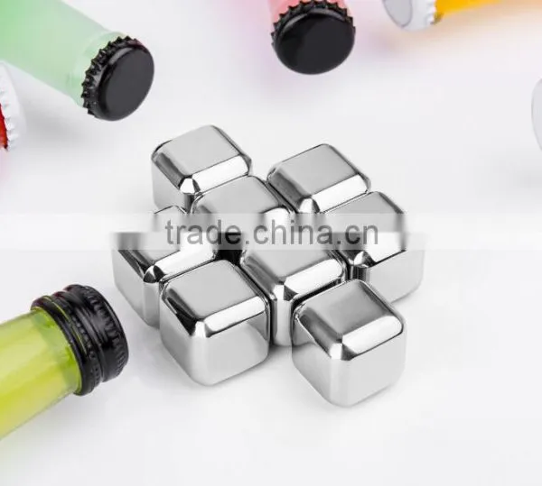 High Quality New Design Stainless Steel Square Ice Cube for Barware Bar Tools photo-6