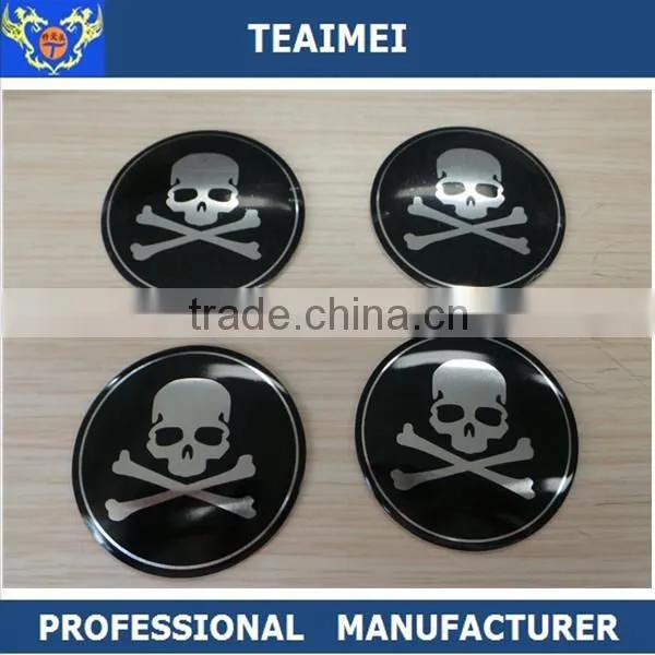 65 MM Aluminum Alloy Car Wheel Center Cap Metal Emblem Sticker