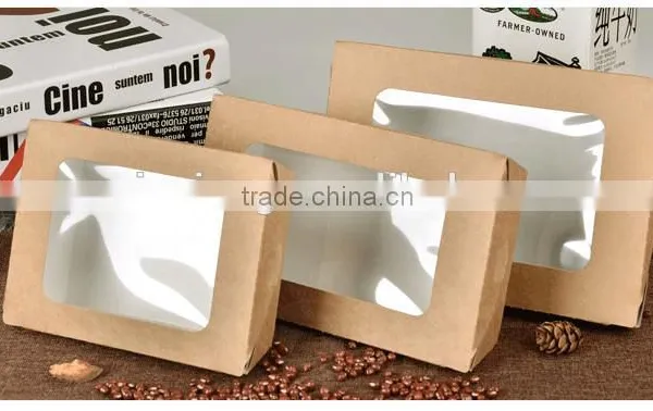 Food Packaging Kraft Salad With Window Boxes Disposable Takeaway Custom l Quality Choice photo-5