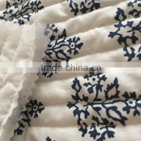 Quilted Fabric, Printed Embroidered Stripe Quilting Fabric,printed Quilted Coat Fabric photo-2