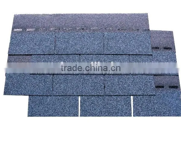 Standard 3-tab Colorful Fiberglass Asphalt Shingles Roofing Material
