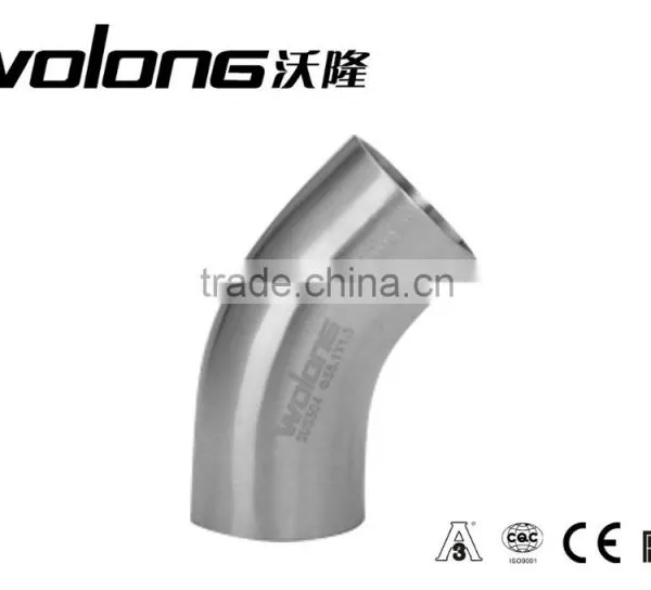 Sanitary Pipe Fittings Stainless Steel Welded Elbow photo-2