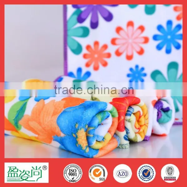 Wholesale Colourful 100% Cotton Floral Face Towel Highly Absorbent Made in China photo-5