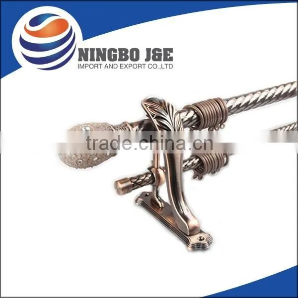 Metal Double Curtain Rods With Resin Finials Quality Choice photo-2