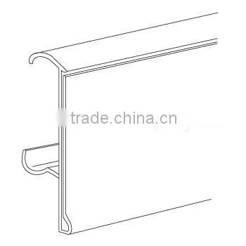 Extruded PVC Clear Price Label Holders for Retail photo-2