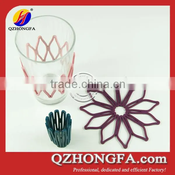 Hollow Durable Heat Resistant Eco-friendly Silicone Coaster photo-2