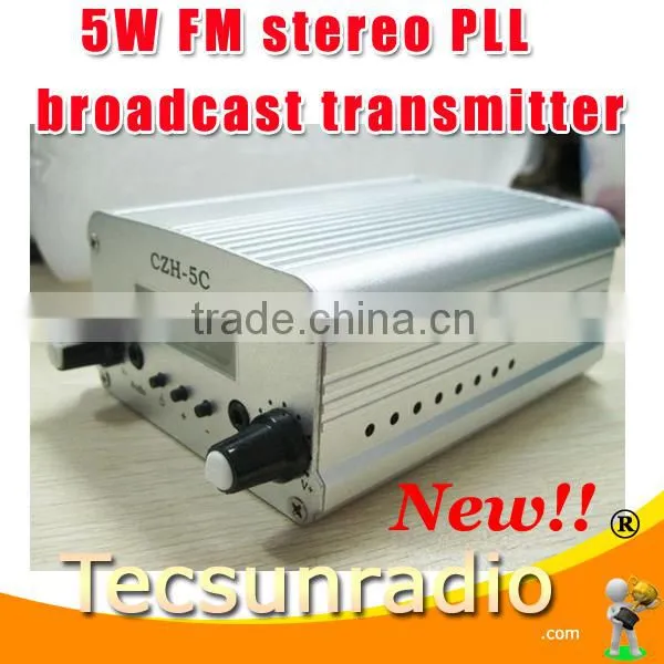 Fmuser 5w Broadcast fm Radio Transmitter Silver Black fm Radio Transmitter FM Exciter 1-3KM Long Range