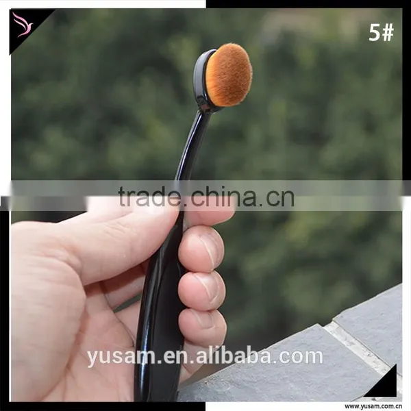 Oval Cosmetic Tooth Brush Makeup Brush Set photo-4
