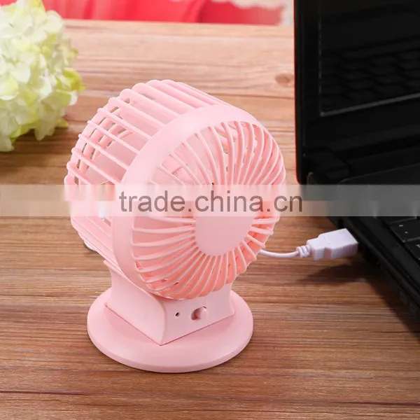 Summer Hot Selling Dual Leaf Portable USB Fan Promotional Gift Desk Mini Fan photo-3