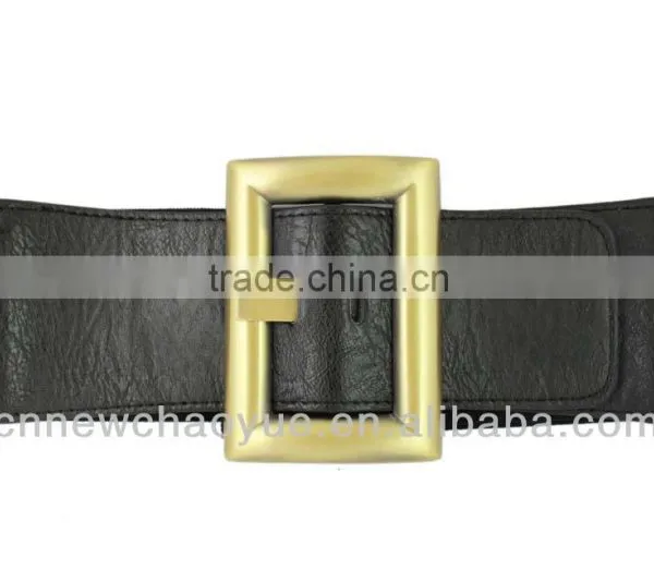 Women's Fashion Elastic Belt With Square Buckle