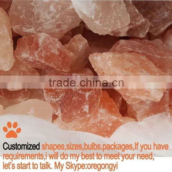 Highest Grade Himalayan 3-5cm Specification Pink Salt Chunks for Salt Room Decoration Salt Lumps Price photo-2